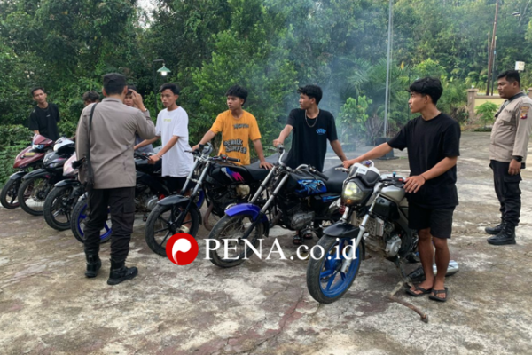 Polisi Amankan Motor Knalpot Brong di Boyan Tanjung
