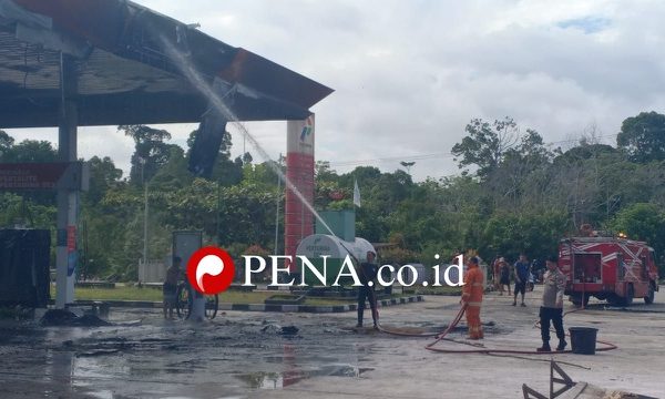 Polisi Lakukan Penyelidikan Terkait Mobil Tangki Siluman Terbakar di SPBU Tekudak